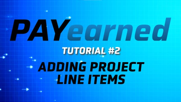 Adding Project Line Items