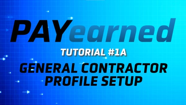 General Contractor Profile Setup