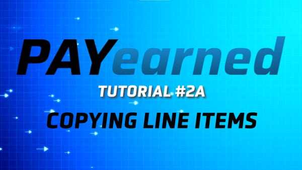 Copying Line Items