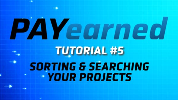Sorting and Searching Your Projects