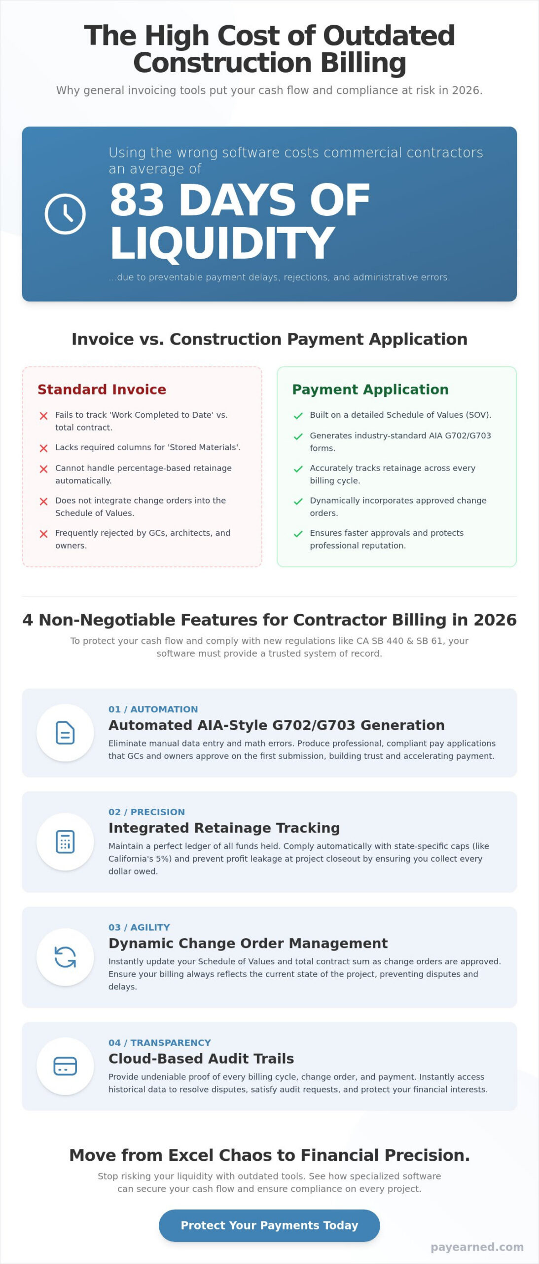Contractor Billing Software: Why General Invoicing Fails Commercial Projects in 2026