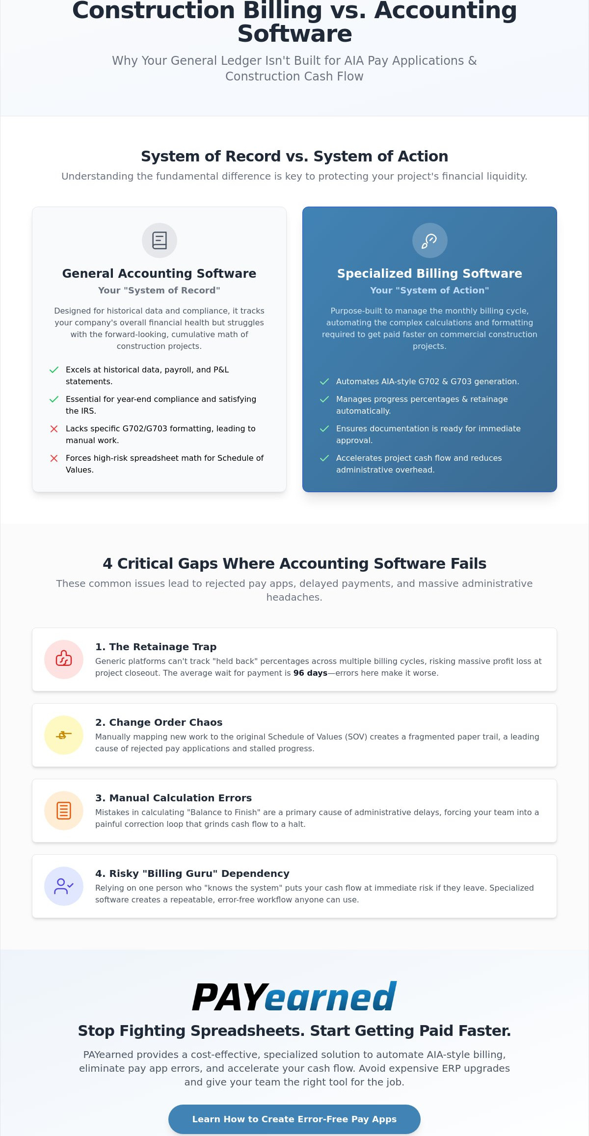 Construction Billing Software vs. Accounting Software: Which Do You Actually Need?